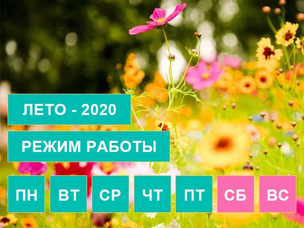 Расписание работы Госпиталя Исманкулова на лето 2020 года